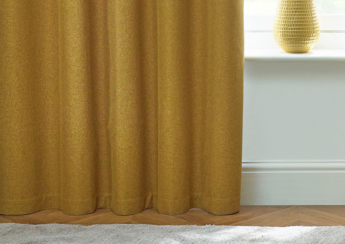 Dawn (Blackout) Eyelet, Mustard - Ready Made Curtains - Image 6